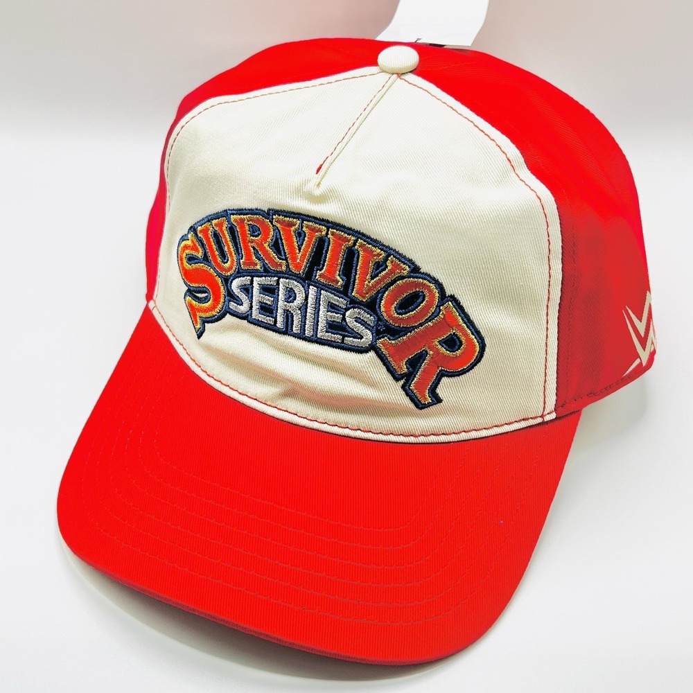 WWE Survivor Series Retro Logo Wrestling A-Frame Hat Cap Snapback Adjustable